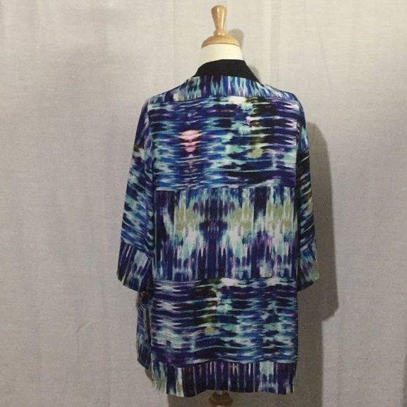 Studio Works Blue Deceiving Open Cardigan - Picture 4 of 7